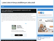 Tablet Screenshot of kenyajobsvenue.com